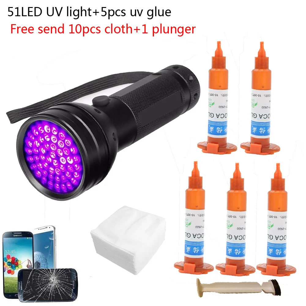 51 diod LED emitujących promie – Liquid Uv Glue Kit recenzja i cena